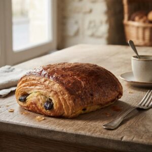 Croissant chocolat pur beurre, double barre de chocolat, Maison Bettant Villeurbanne