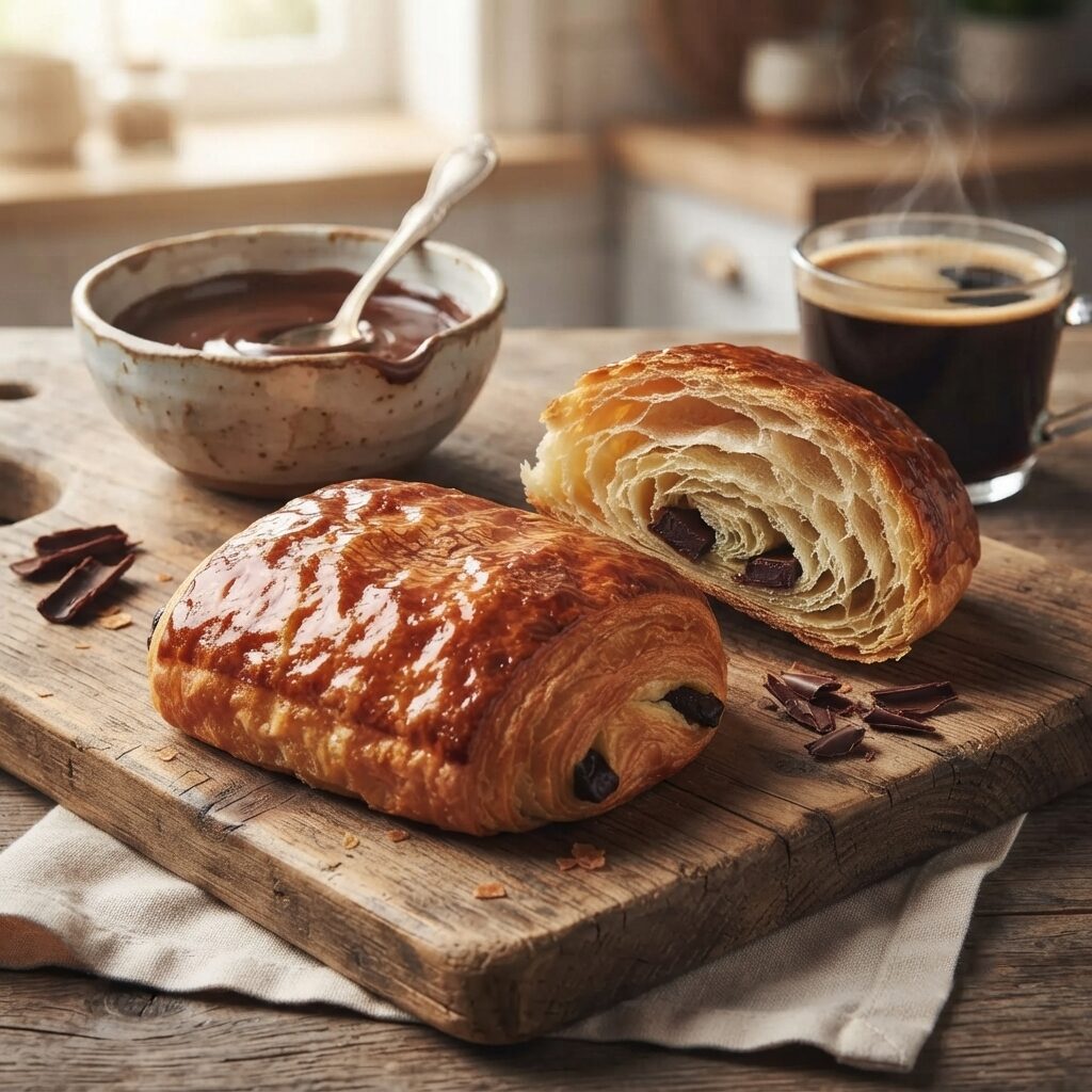 Croissant chocolat feuilleté, Passage Gourmand des Gratte-Ciel Villeurbanne