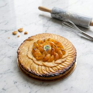 Tarte pommes abricots