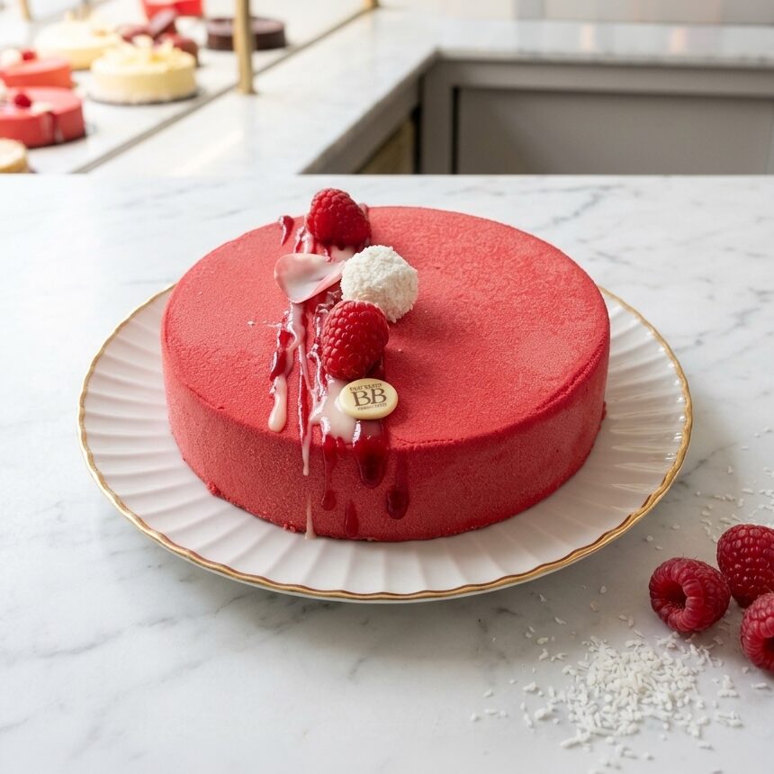 Entremet coco framboise